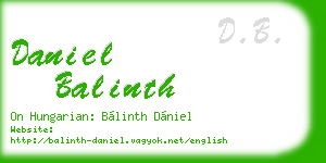 daniel balinth business card